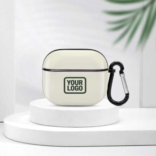 Maßgeschneidertes Beige Tannengrün AirPods-Hülle (3. Generation)