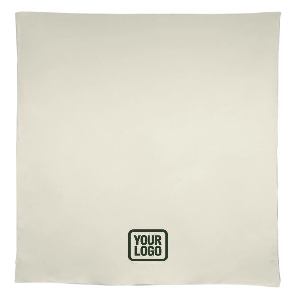 Tovaglia quadrata beige verde muschio su misura