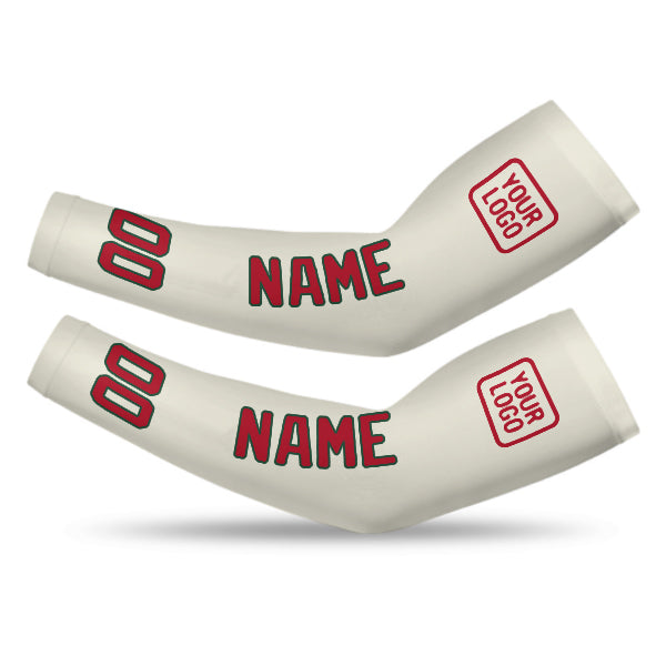 Maßgeschneidertes Beige Rot Armschutz