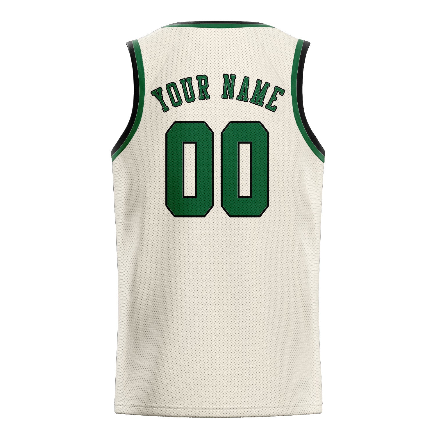 Benutzerdefiniertes Professionelles Beige Moosgrün Basketballtrikot