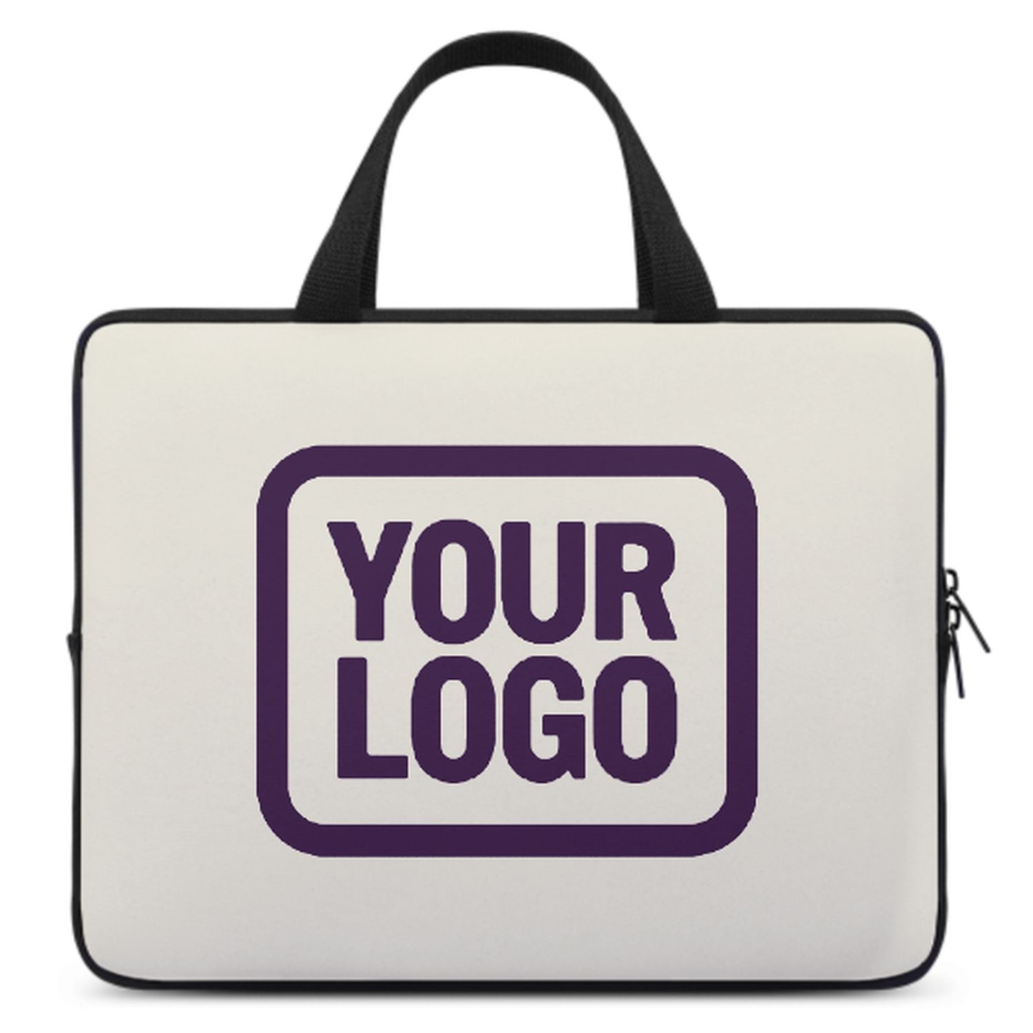 Maßgeschneidertes Beige Purple Laptop Tasche