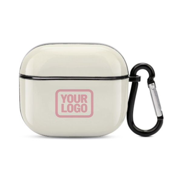 Maßgeschneidertes Beige Rosa AirPods-Hülle (3. Generation)