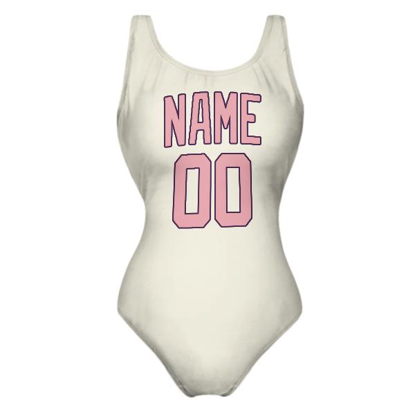 Maillot de bain beige rose sur mesure