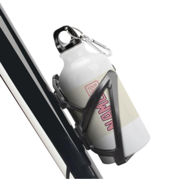 Maßgeschneidertes Beige Rosa Sportflasche