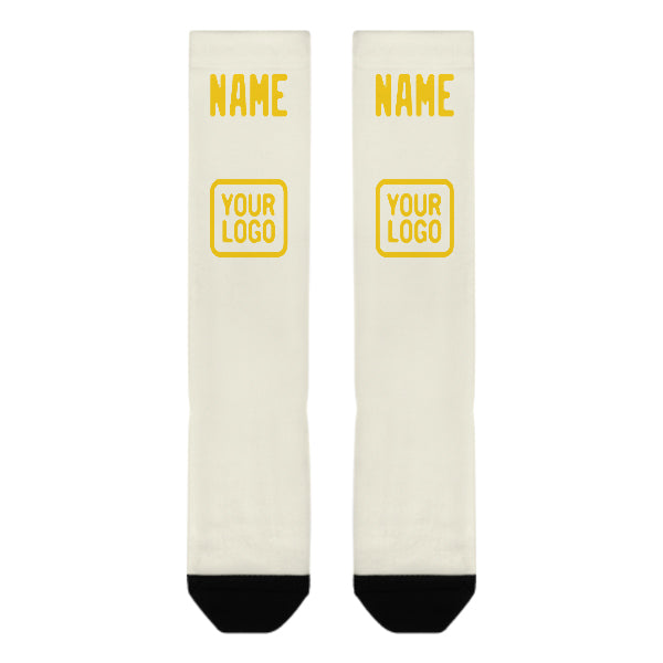 Maßgeschneidertes Beige Gold Kniestrümpfe