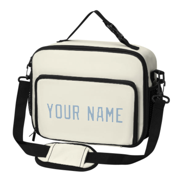 Maßgeschneidertes Beige Light Blue Lunch-Tasche