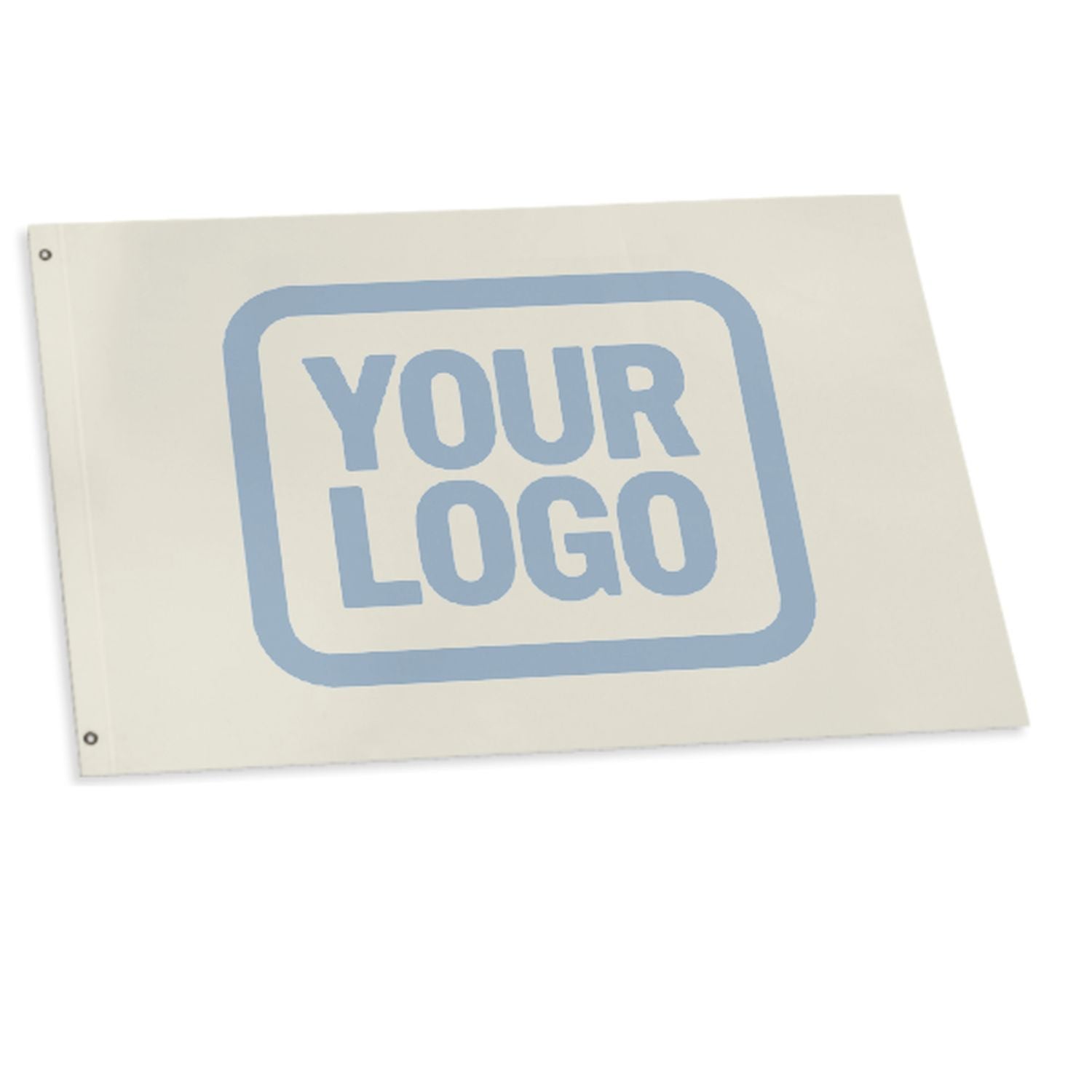 Maßgeschneidertes Beige Hellblau Flagge