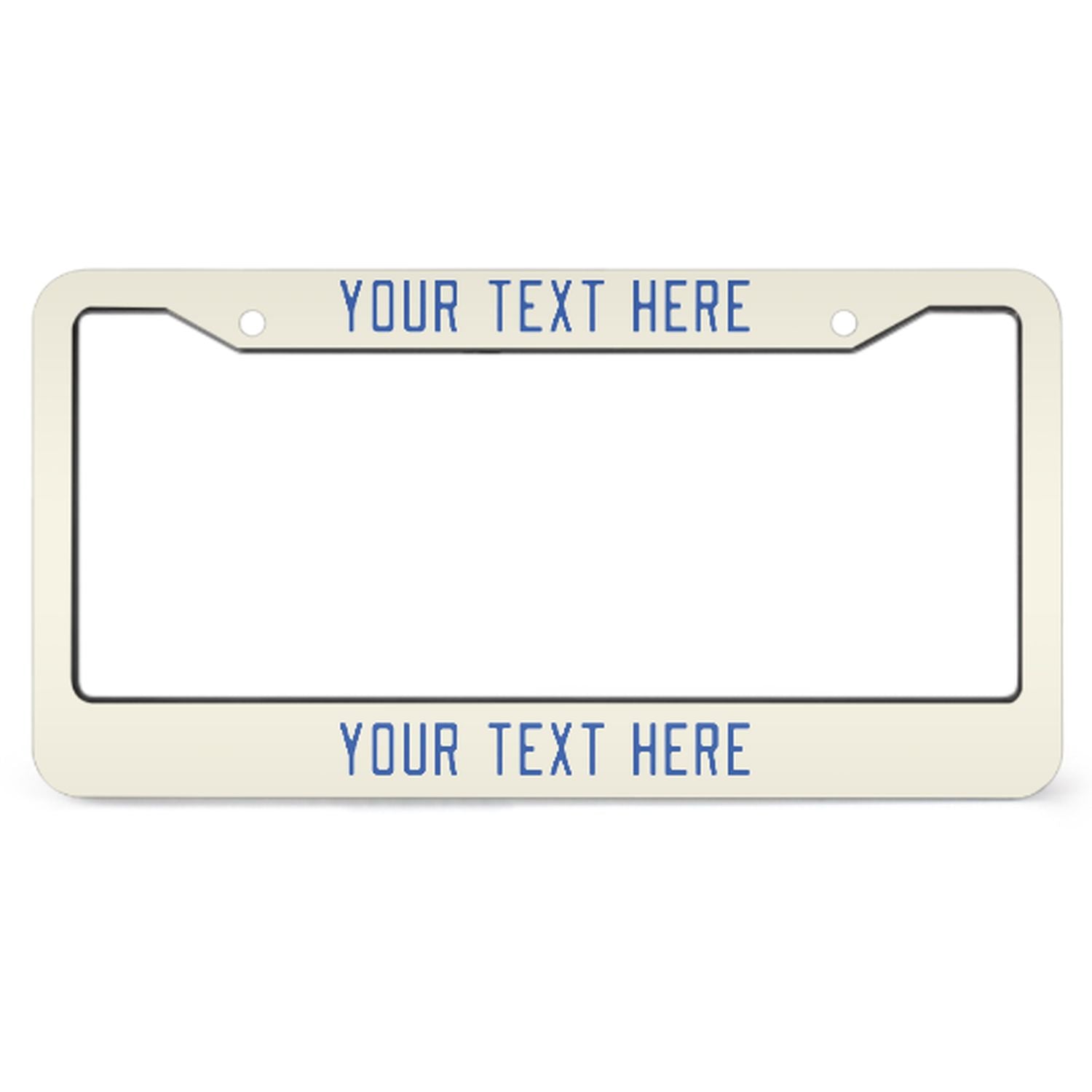 Cornice per targa personalizzata beige azzurro cielo