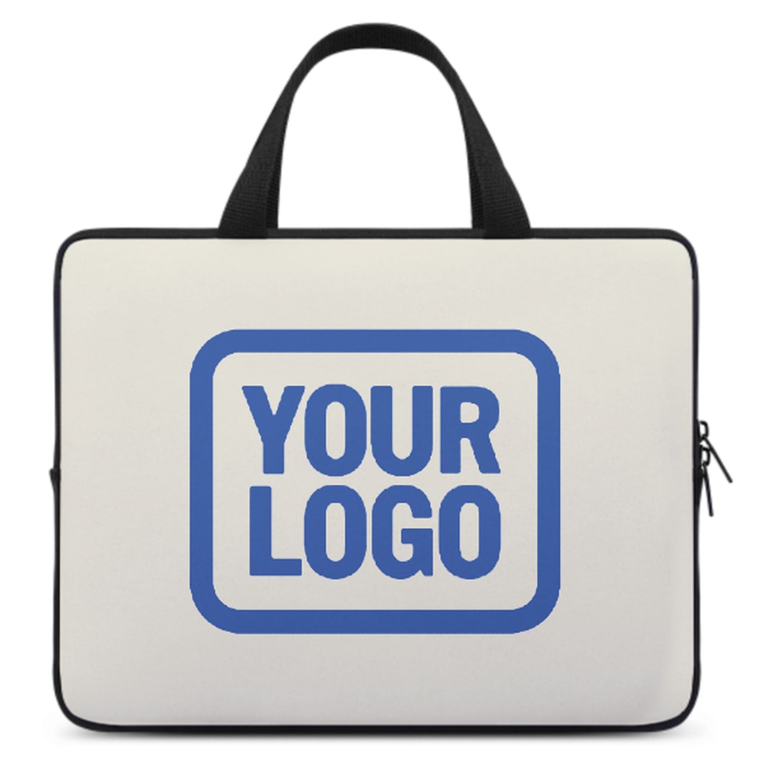 Maßgeschneidertes Beige Sky Blue Laptop Tasche