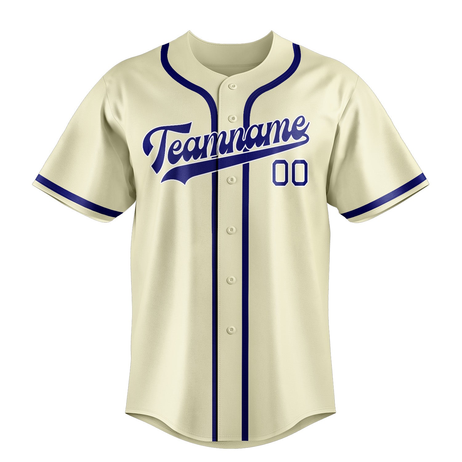Benutzerdefiniertes Professionelles Beige Himmelblau Baseballtrikot