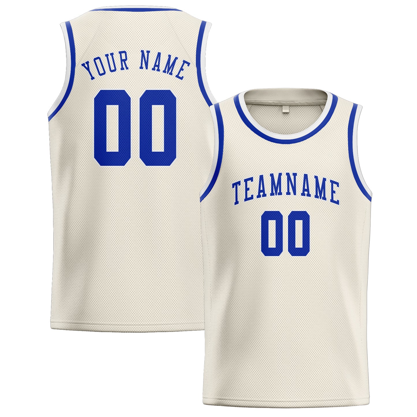 Benutzerdefiniertes Professionelles Beige Himmelblau Basketballtrikot
