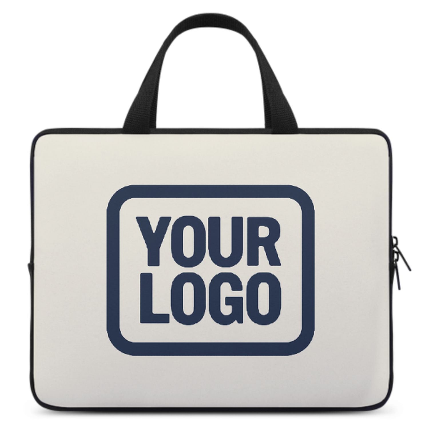 Maßgeschneidertes Beige Blue Laptop Tasche