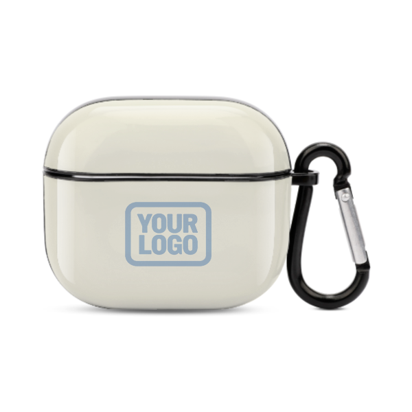 Maßgeschneidertes Beige Hellblau AirPods-Hülle (3. Generation)