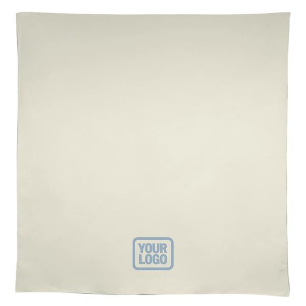 Tovaglia quadrata beige acciaio blu su misura