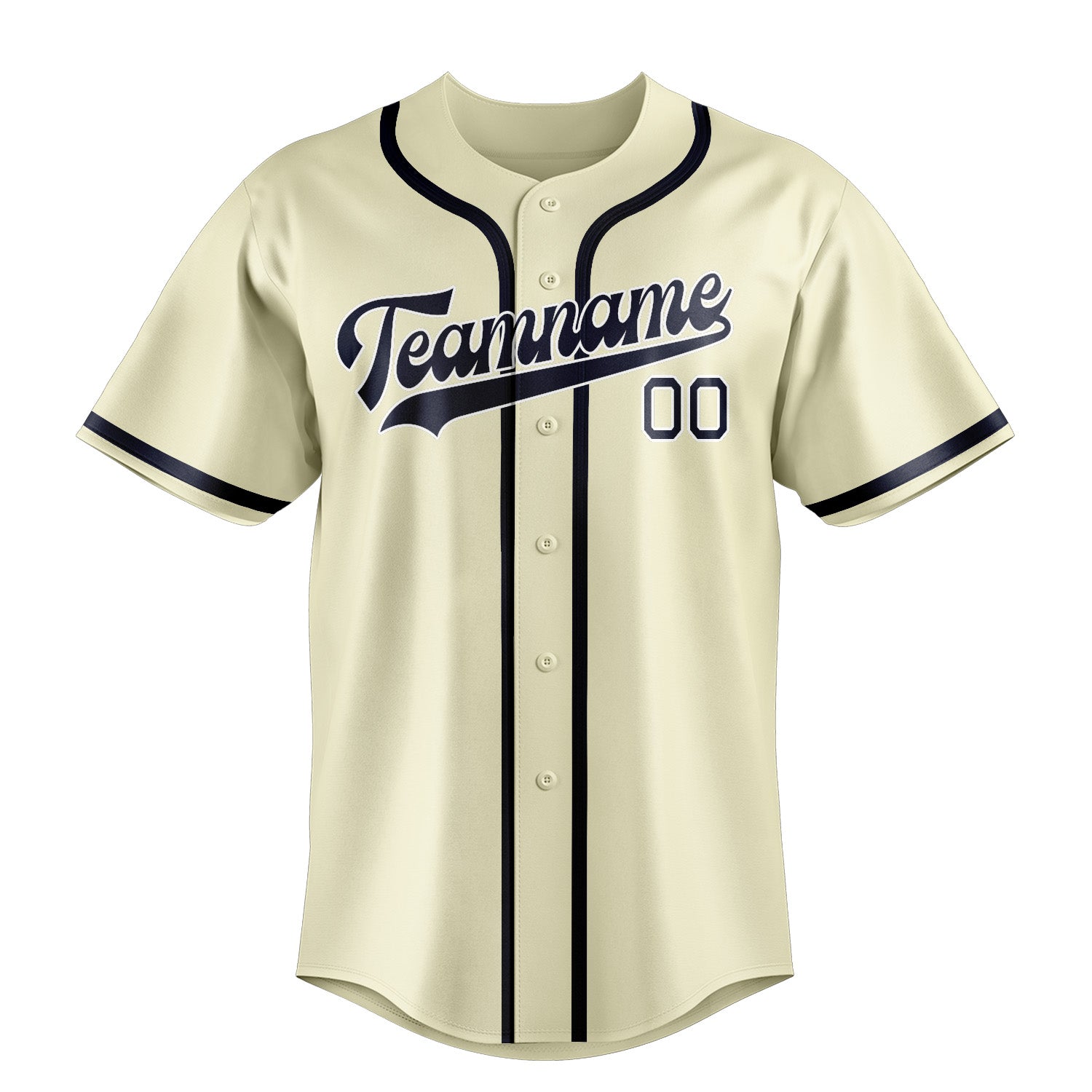 Benutzerdefiniertes Professionelles Beige Stahlblau Baseballtrikot