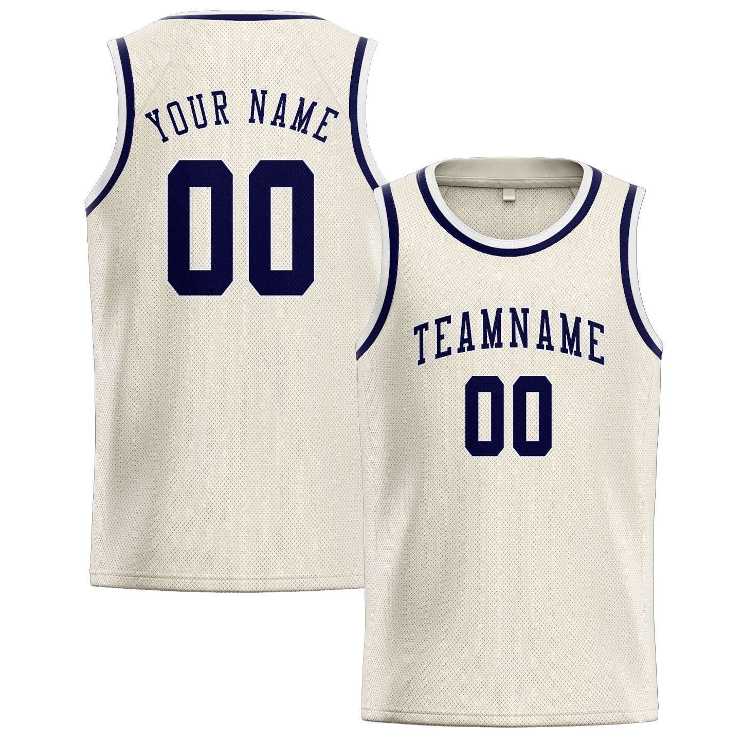Benutzerdefiniertes Professionelles Beige Stahlblau Basketballtrikot