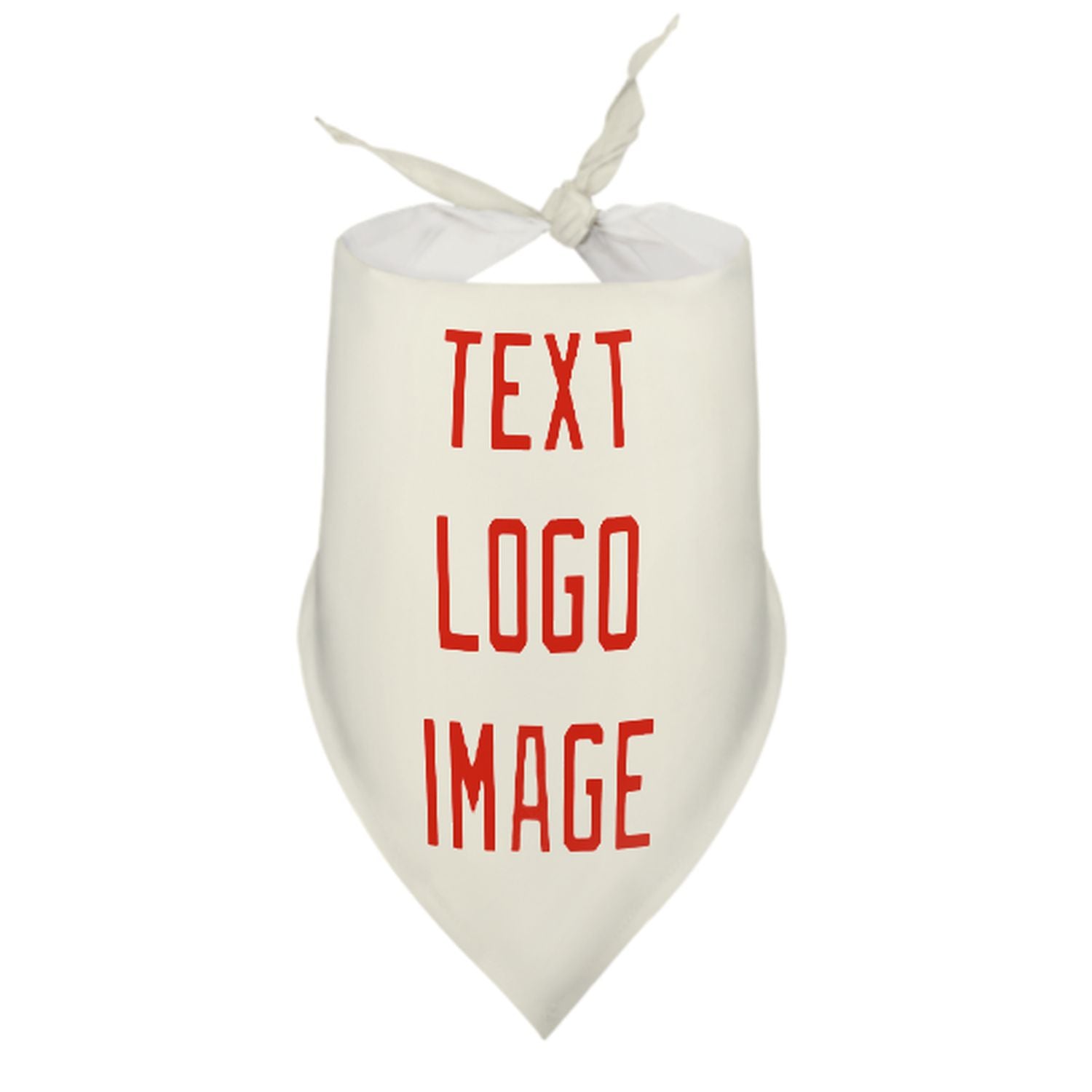 Bandana personalizzata beige arancione rossa per animali domestici