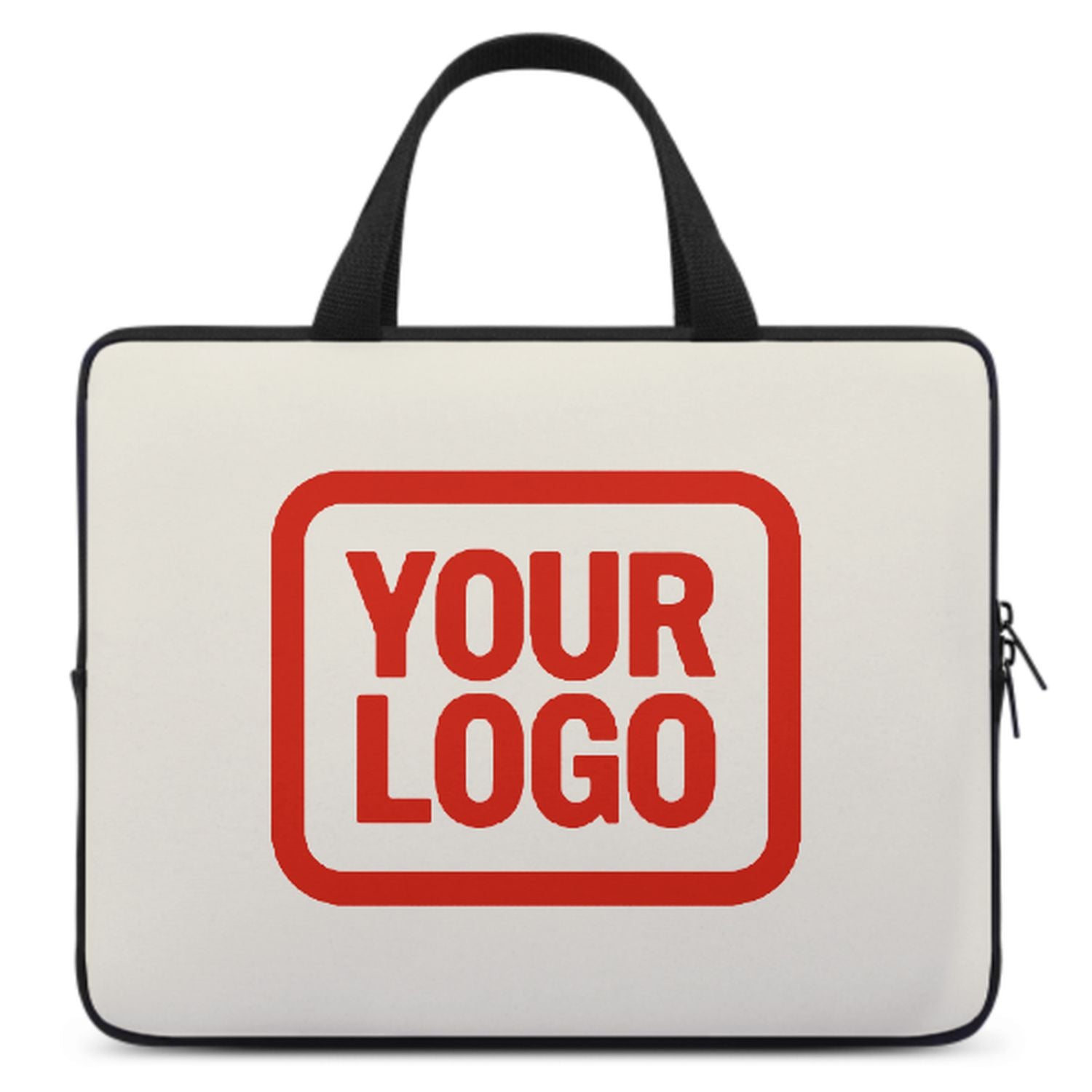 Maßgeschneidertes Beige Orange Red Laptop Tasche