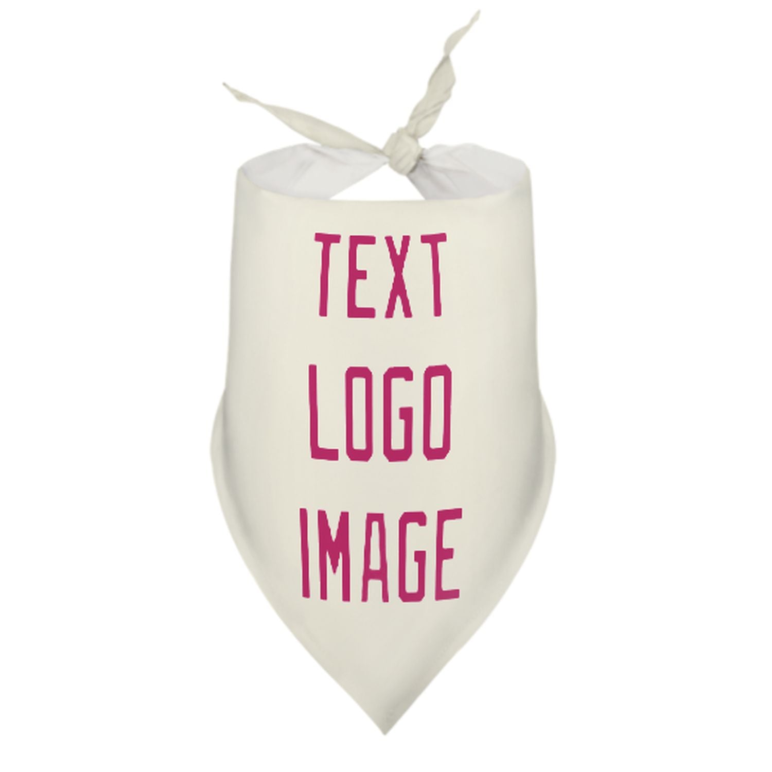 Bandana personalizzata beige rosa per animali domestici