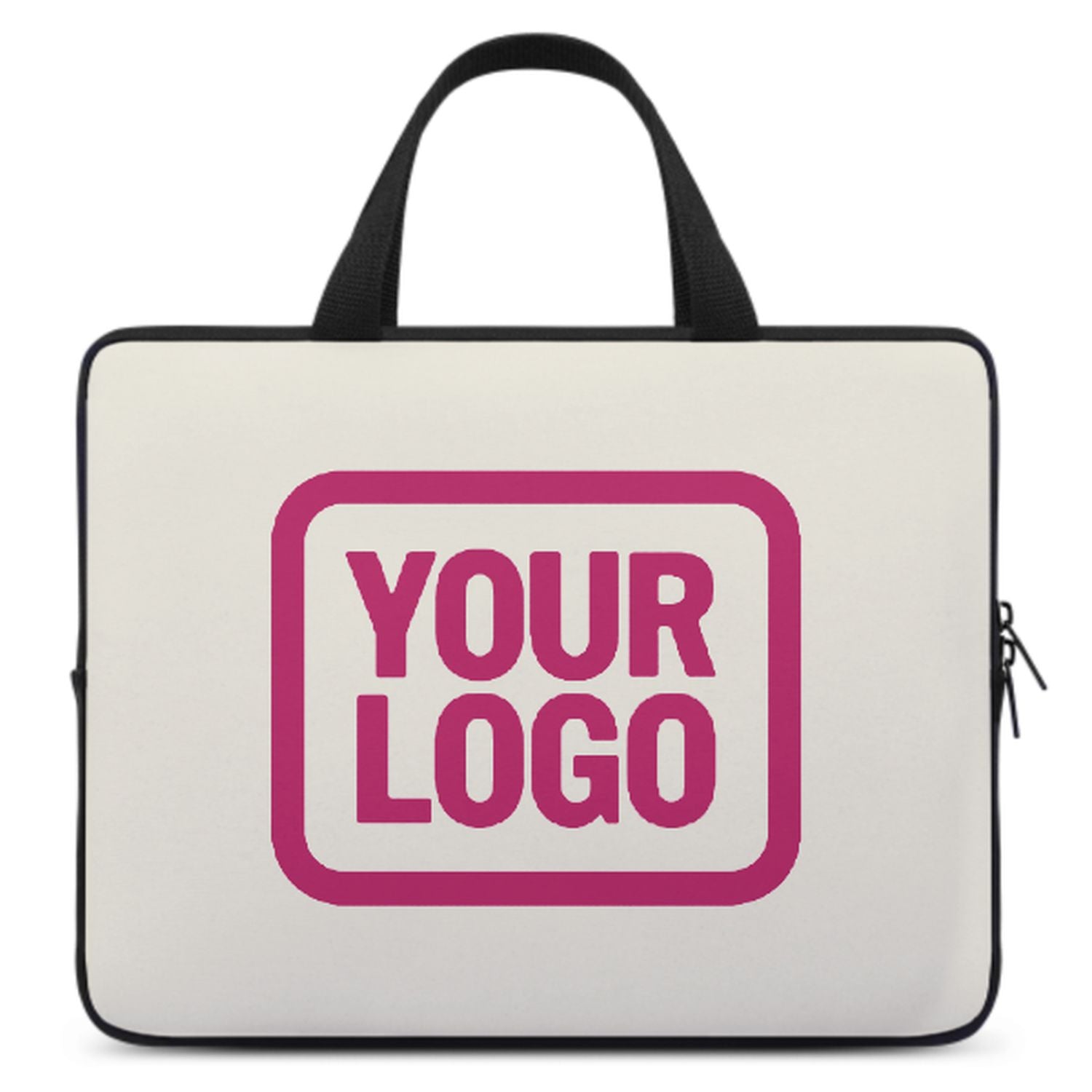 Maßgeschneidertes Beige Pink Laptop Tasche