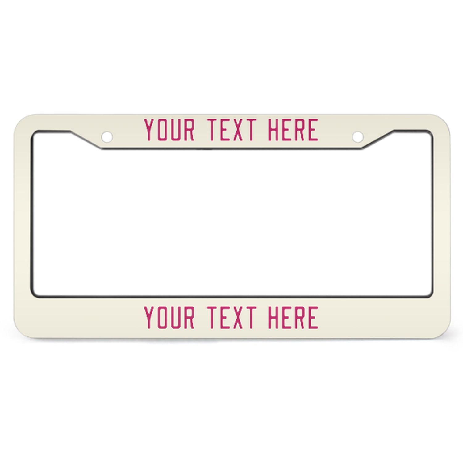 Cornice per targa personalizzata beige rosa