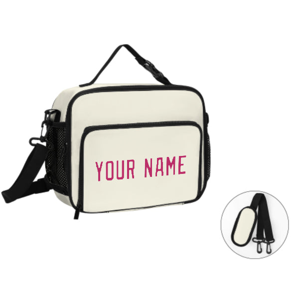 Maßgeschneidertes Beige Pink Lunch-Tasche