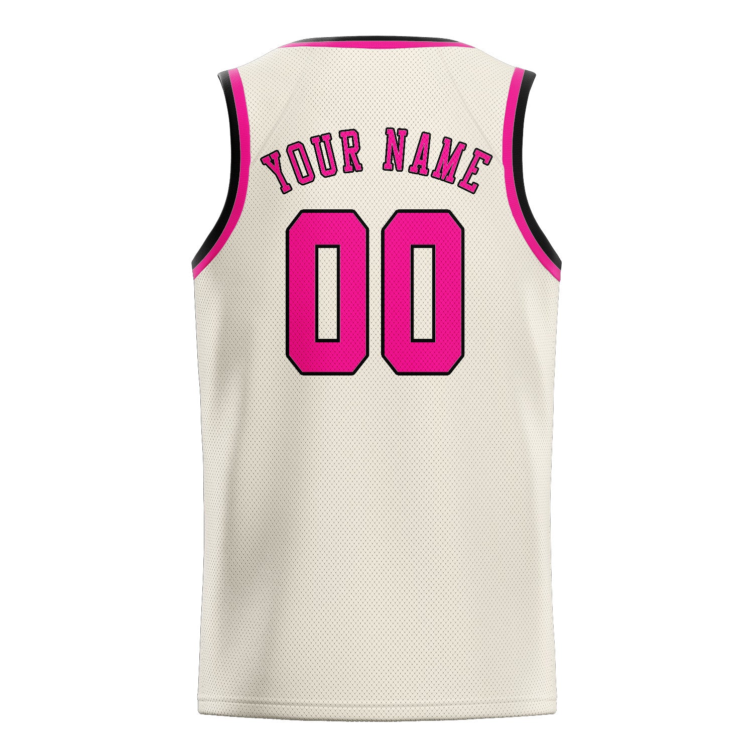 Benutzerdefiniertes Professionelles Beige Rosarot Basketballtrikot