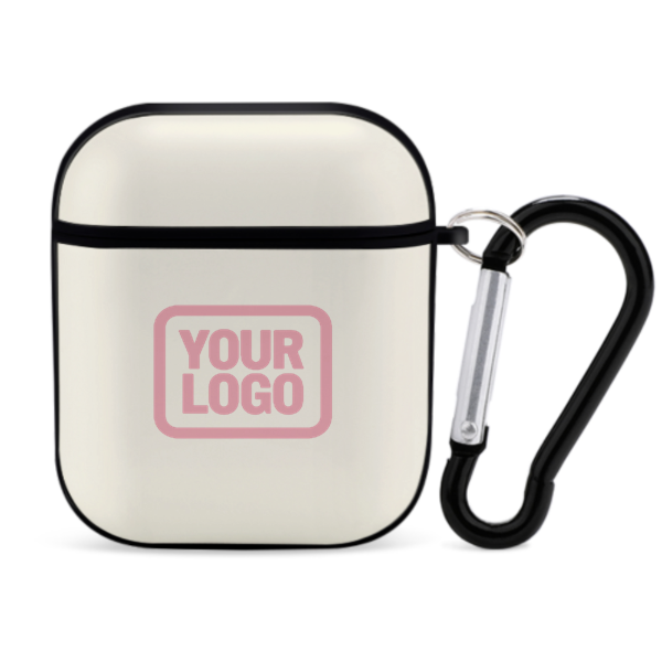 Maßgeschneidertes Beige Rosa AirPods-Hülle