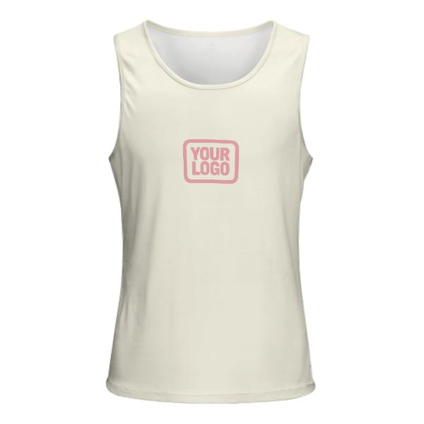 Maßgeschneidertes Beige Rosa Herren Tanktop