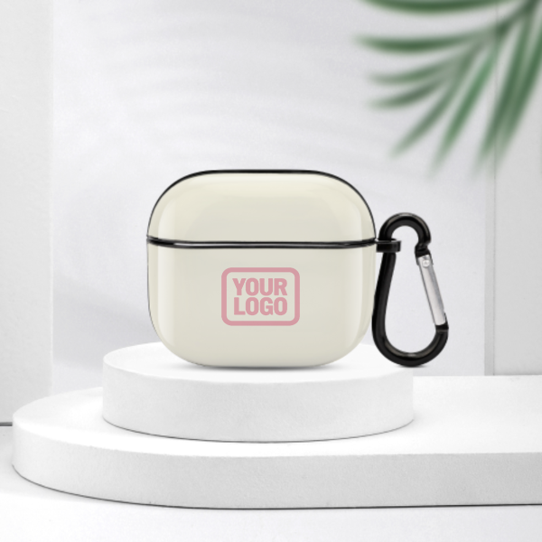 Maßgeschneidertes Beige Rosa AirPods-Hülle (3. Generation)