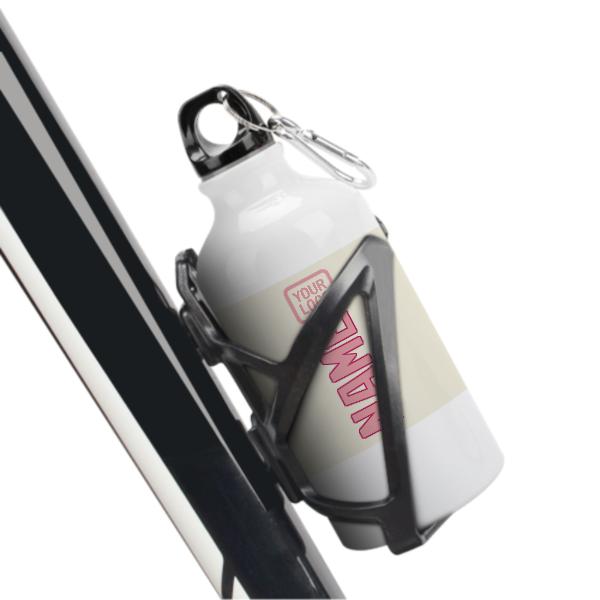 Maßgeschneidertes Beige Rosa Sportflasche