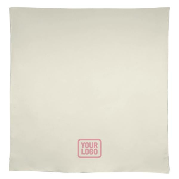 Tovaglia quadrata beige rosa personalizzata