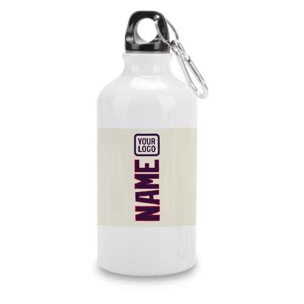 Maßgeschneidertes Beige Lila Sportflasche