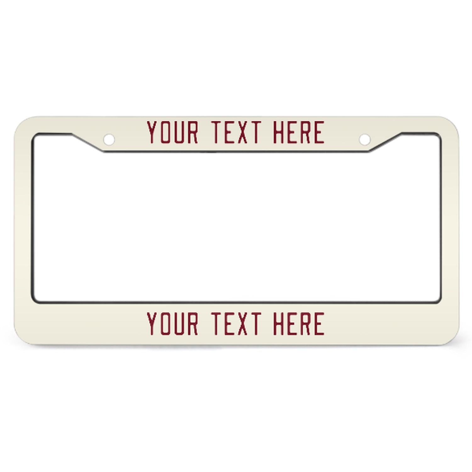 Cornice per targa personalizzata beige cremisi