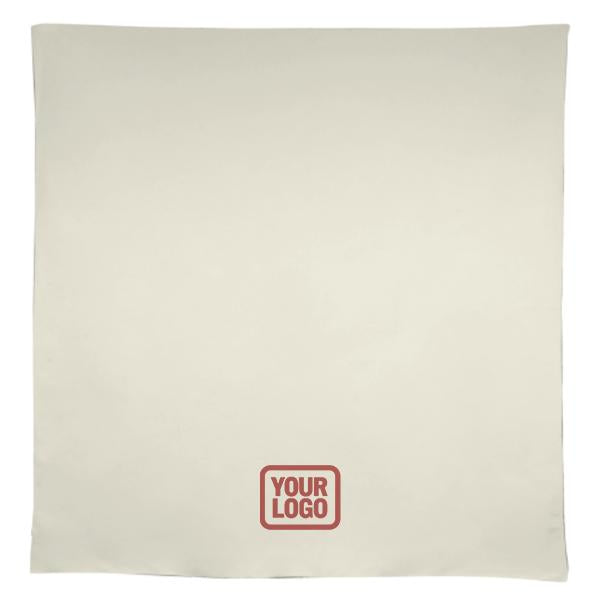 Tovaglia quadrata beige cremisi personalizzata
