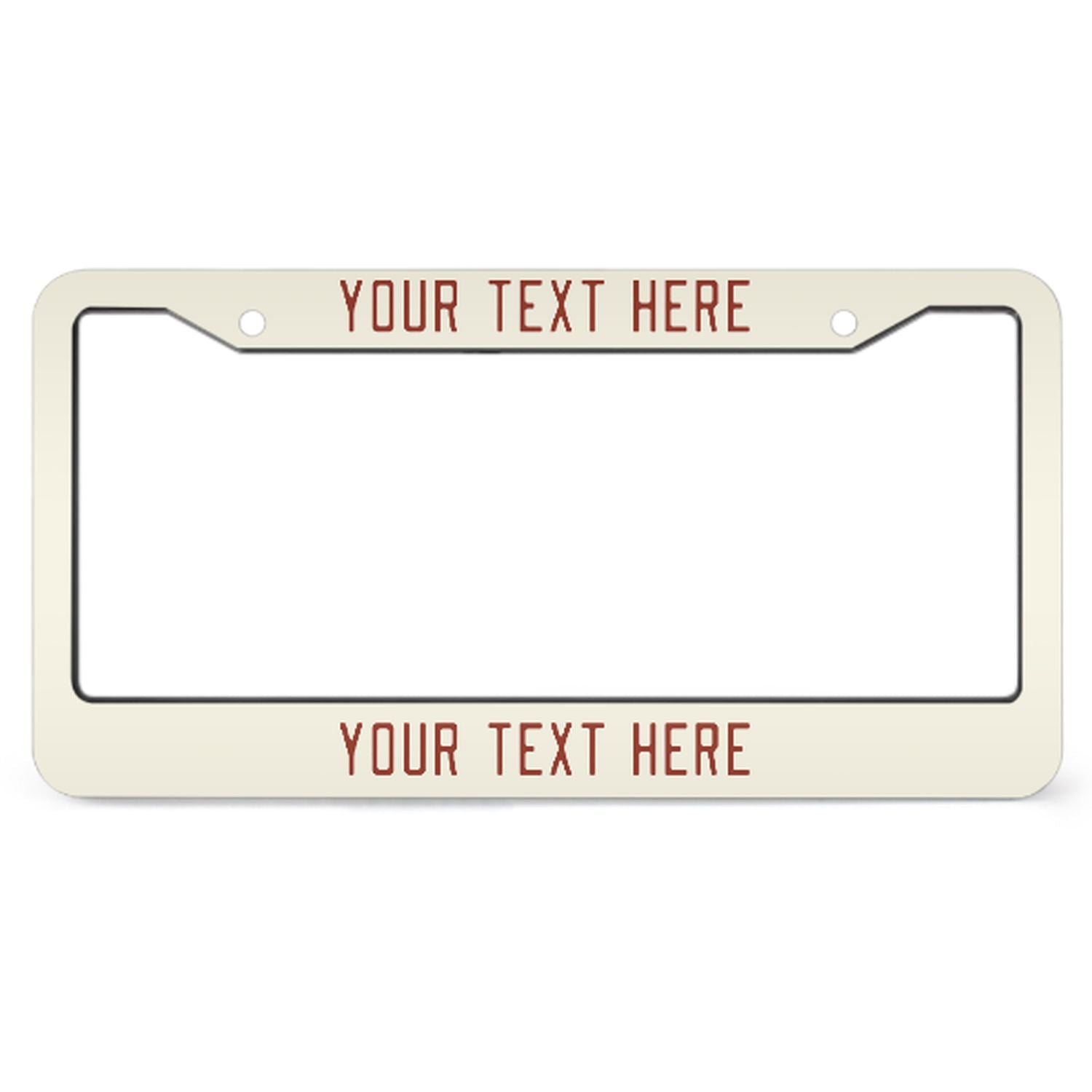 Cornice per targa personalizzata beige corallo rosso