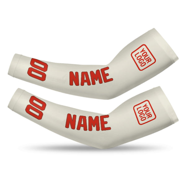 Maßgeschneidertes Beige Orangerot Armschutz