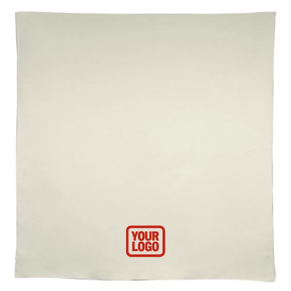 Tovaglia quadrata personalizzata beige corallo rosso
