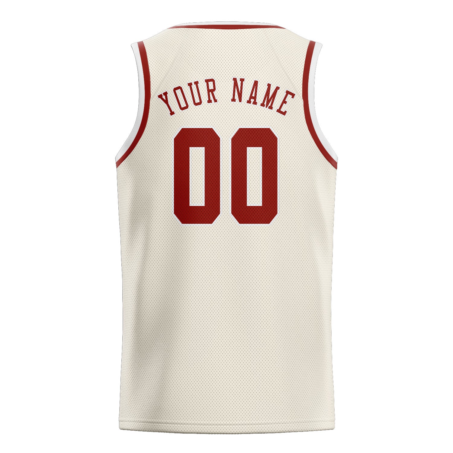 Benutzerdefiniertes Professionelles Beige Korallenrot Basketballtrikot