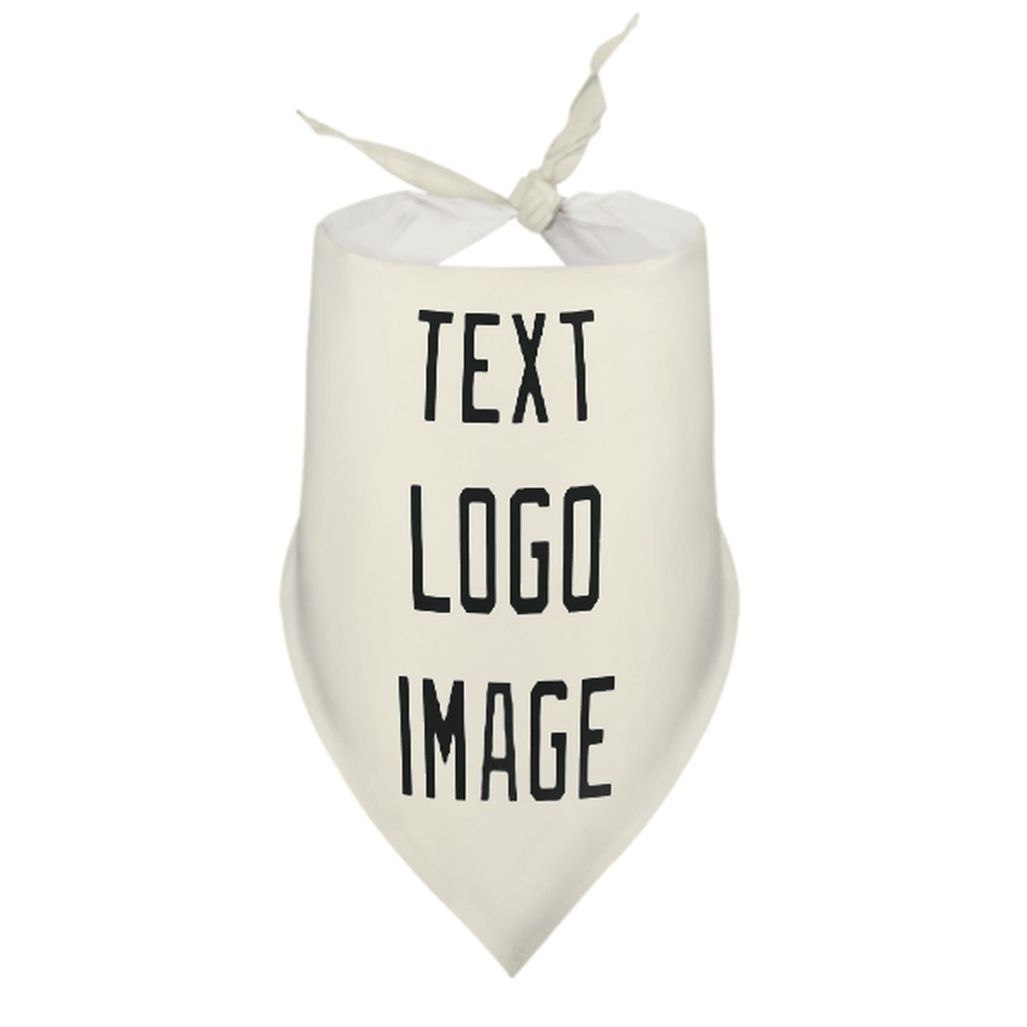Bandana personalizzata beige nera per animali domestici