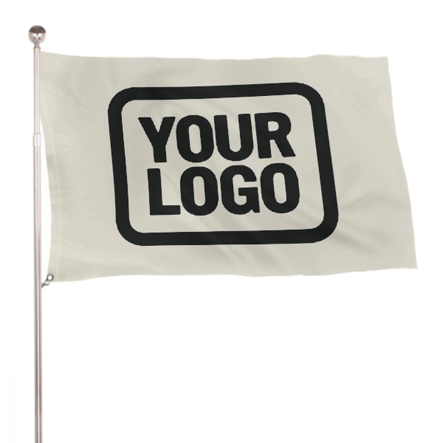 Maßgeschneidertes Beige Schwarz Flagge