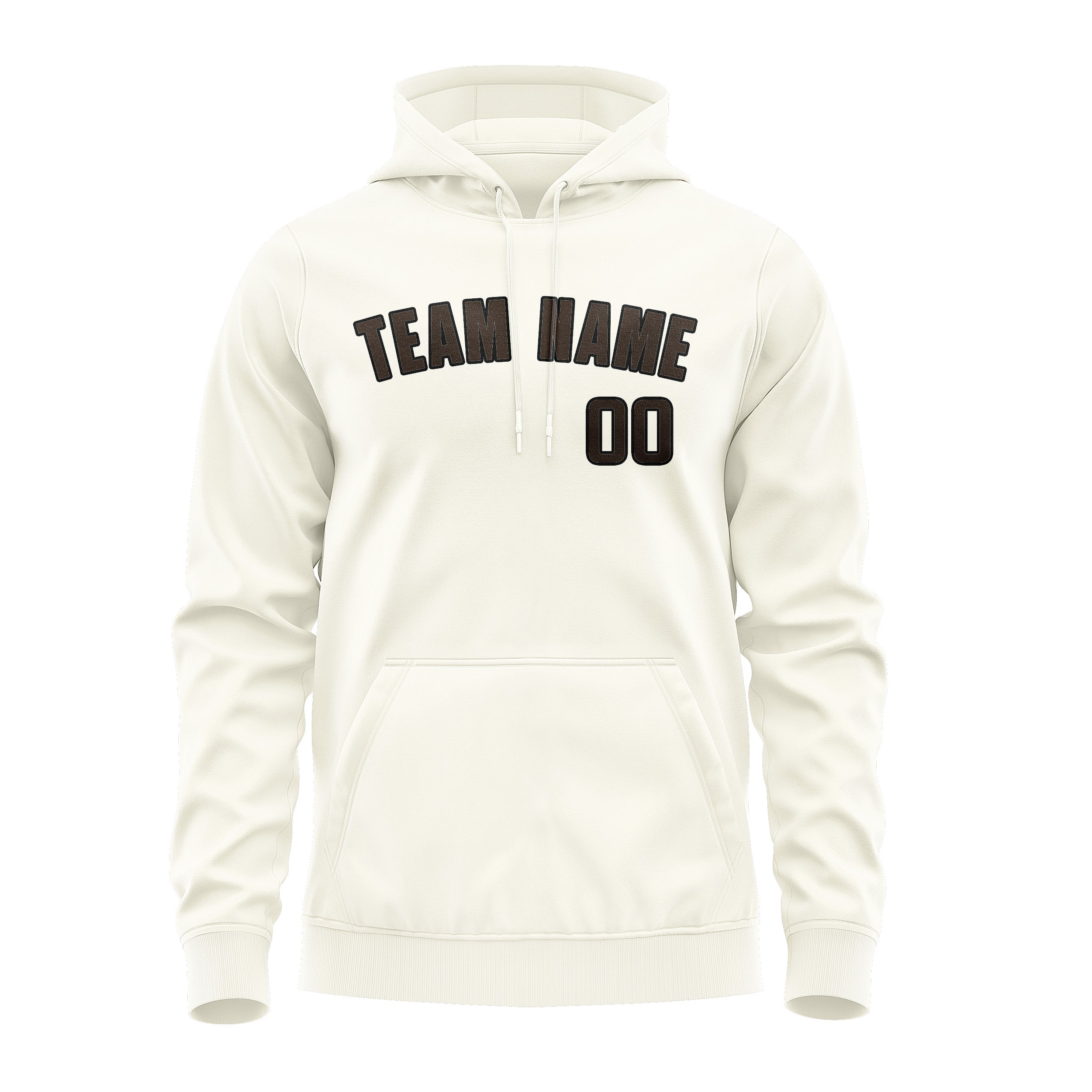 Maßgeschneidertes Beige Braun Hoodie