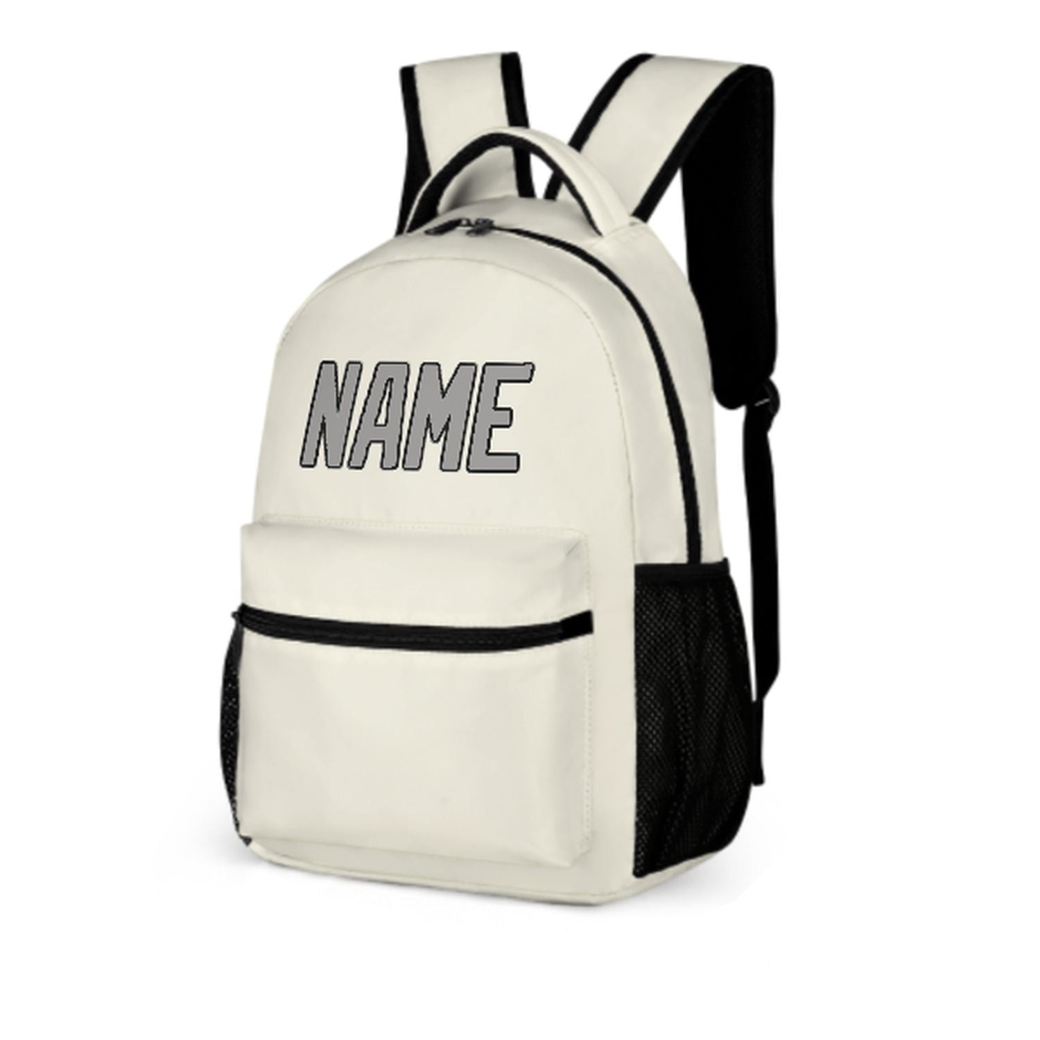 Maßgeschneidertes Beige Grau Kinderrucksack