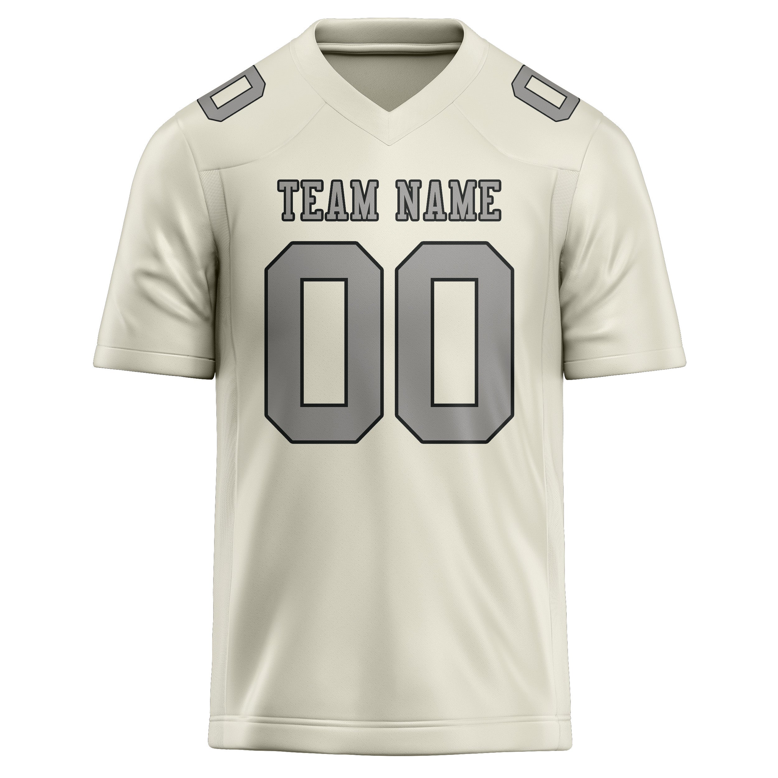 Maillot de rugby professionnel personnalisé beige gris