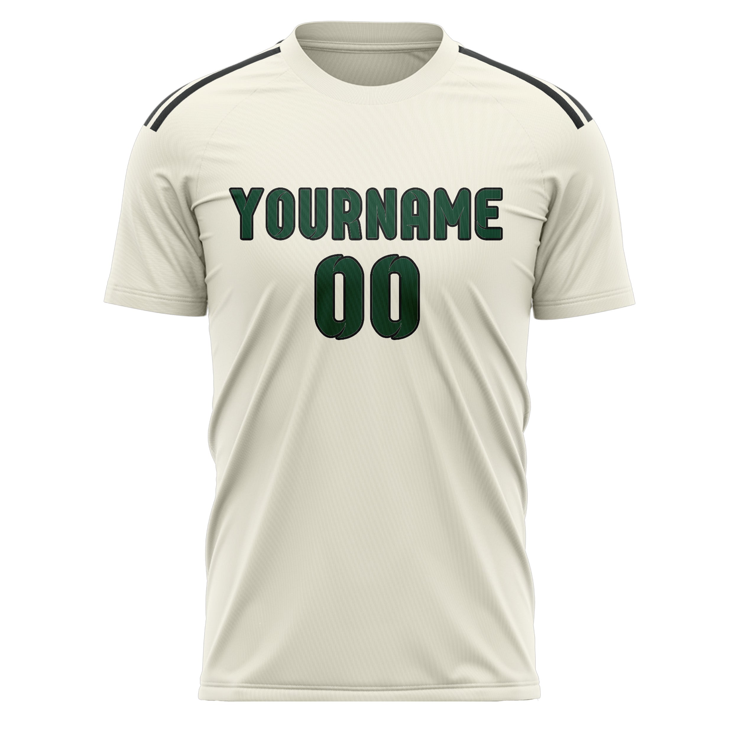 Benutzerdefiniertes Professionelles Beige Moosgrün Fußballtrikot