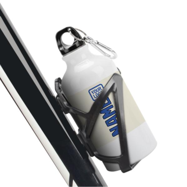 Maßgeschneidertes Beige Himmelblau Sportflasche