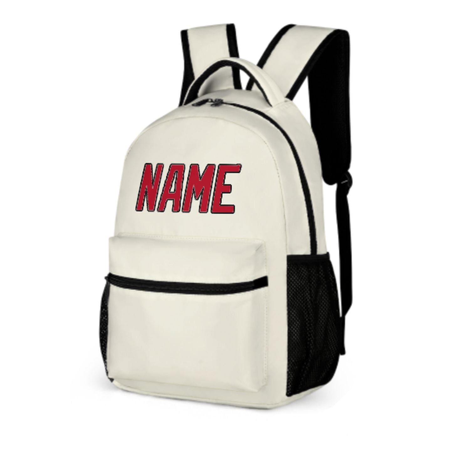 Maßgeschneidertes Beige Rot Kinderrucksack