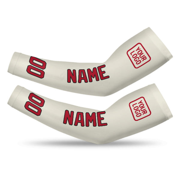 Maßgeschneidertes Beige Rot Armschutz