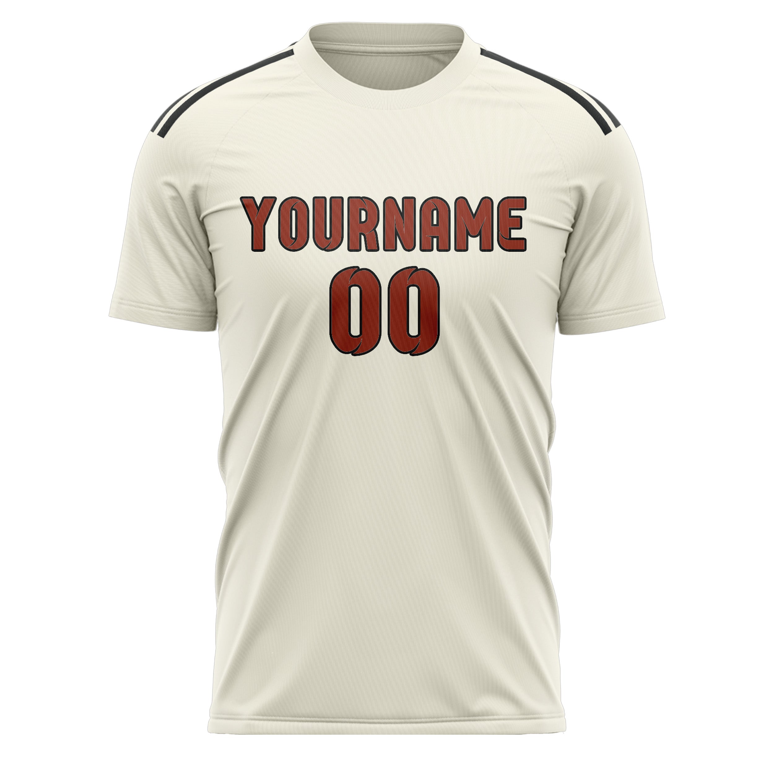 Benutzerdefiniertes Professionelles Beige Korallenrot Fußballtrikot