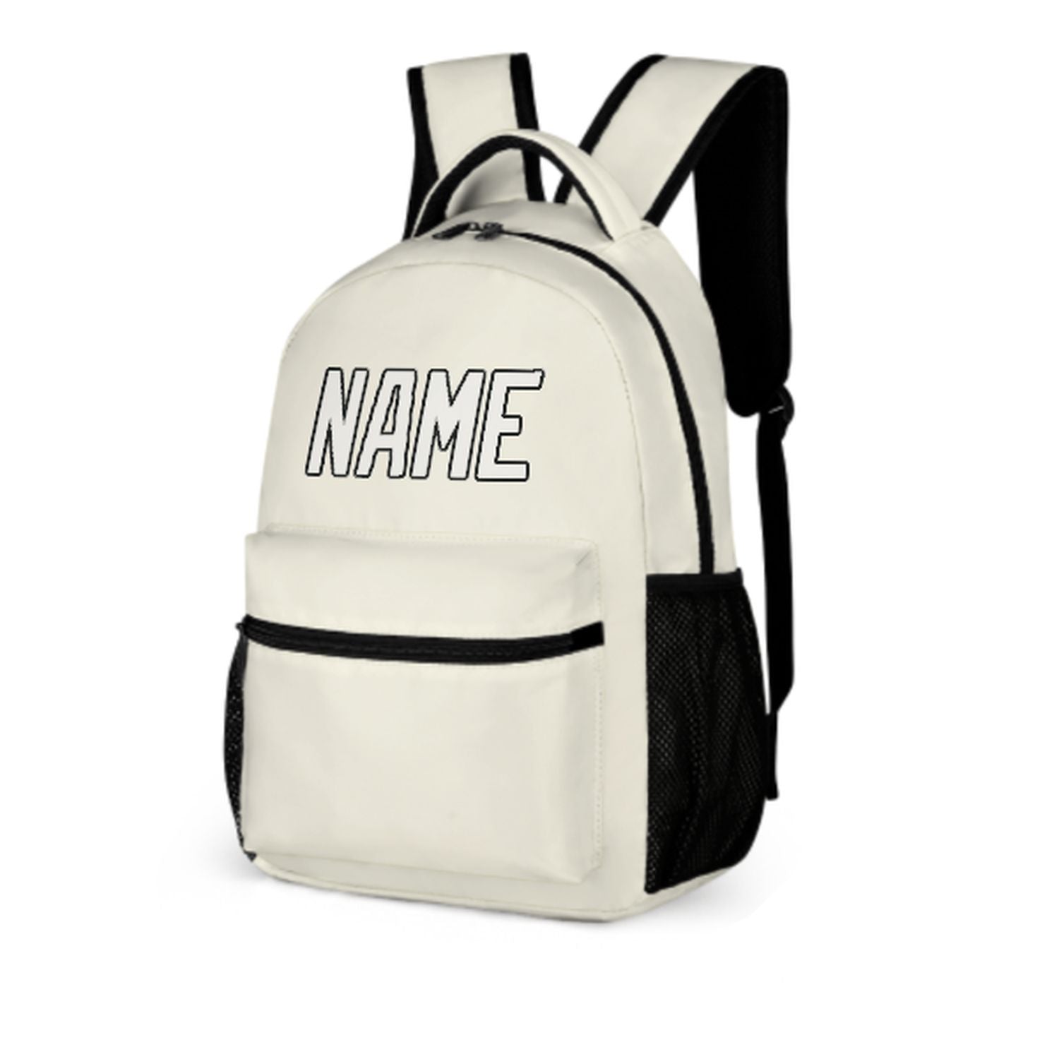 Maßgeschneidertes Beige Weiß Kinderrucksack